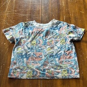 Vintage Marvel Superhero Comic Kids T-Shirt - Blue and Red